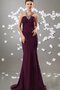Meerjungfrau Stil Spaghetti Träger Chiffon Ärmelloses Abendkleid mit Perlen