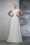 Prinzessin Chiffon Sweep Zug Sittsames Brautkleid mit Applikation