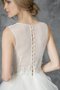 Juwel Ausschnitt A Linie Romantisches Brautkleid mit Knöpfen mit Perlen