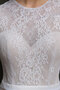 Spitze Wunderschönen Sittsames Bodenlanges Brautkleid mit Juwel Ausschnitt