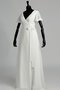 A-Line Reißverschluss Vintage Romantisches Brautkleid mit Gürtel