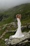 Etui Reißverschluss Elegantes Romantisches Bodenlanges Brautkleid