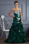 Sweep Zug Taft Natürliche Taile Sittsames Quinceanera Kleid mit Applike