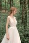 Reißverschluss Besondere V-Ausschnitt Vintage Brautkleid aus Tüll