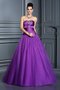 Duchesse-Linie Ärmelloses Empire Taille Taft Sittsames Quinceanera Kleid