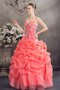 Duchesse-Linie Spaghetti Träger Quinceanera Kleid mit Applikation mit Rüschen