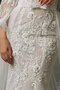 Absorbierend Halle Schulterfreier Ausschnitt Festliches Brautkleid mit Blume