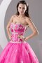 Plissiertes Gerüschtes Duchesse-Linie Herz-Ausschnitt Quinceanera Kleid mit Applike