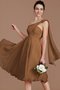 Ein Träger Chiffon A Linie Prinzessin Brautjungfernkleid ohne Ärmeln