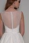 Spitze A-Line Bodenlanges Sittsames Brautkleid mit natürlicher Taille