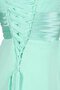 Chiffon Natürliche Taile A Linie Brautjungfernkleid mit Reißverschluss mit Spaghettiträger