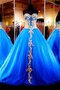 Tüll Reißverschluss Anständiges Quinceanera Kleid mit Rücken Schnürung mit Applikation