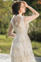 Anmutig Normale Taille Festliches Brautkleid mit Bordüre mit Mehrschichtigen Rüsche