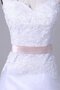 Schulterfrei Paillettenbesetztes One Schulter Wadenlanges Brautkleid mit Herz-Ausschnitt