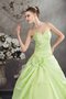 Duchesse-Linie Pick Up Paillettenbesetztes Quinceanera Kleid mit Herz-Ausschnitt mit Blume