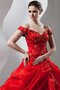 Gesticktes Pick Up Duchesse-Linie Quinceanera Kleid mit Perlen mit Schulterfreier Ausschnitt