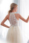 Exquisit Sweep Zug Romantisches Sittsames Bodenlanges Brautkleid
