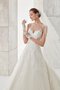 A Linie Juwel Ausschnitt Vintage Romantisches Extravagantes Brautkleid