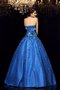 Satin Duchesse-Linie Perlenbesetztes Herz-Ausschnitt Bodenlanges Quinceanera Kleid