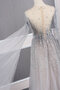Halle Einzigartig Tüll A-Linie Brautkleid mit Kristall