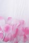Tüll Ärmelloses A-Line Bodenlanges Blumenmädchenkleid mit Empire Taille