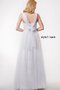 A-Line Elegantes Bodenlanges Romantisches Brautjungfernkleid mit offenen Rücken