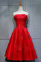 Normale Taille Wunderbar Romantisches Knielanges Ballkleid mit Stickerei