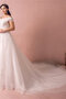 Spitze Zart Ärmelloses Glamouröses Brautkleid mit Kapelle Schleppe