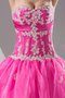 Plissiertes Gerüschtes Duchesse-Linie Herz-Ausschnitt Quinceanera Kleid mit Applike