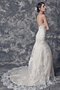 Meerjungfrau Stil Spitze Plissiertes Attraktives Brautkleid mit offenen Rücken