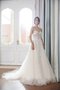 A-Line Tüll Reißverschluss Wunderbar Brautkleid mit Herz-Ausschnitt