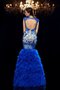 Meerjungfrau Ärmelloses Sittsames Abendkleid mit Applikation mit Herz-Ausschnitt