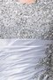 Perlenbesetztes Etui Drapiertes Reißverschluss Luxus Abendkleid