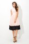Chiffon Hoher Kragen Prinzessin Wadenlanges Cocktailkleid mit natürlicher Taille