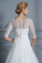 Plissiertes Handgemacht Stilvolles Brautkleid mit Halben Ärmeln aus Spitze