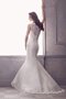 Garten Sweep Zug Sittsames Romantisches Brautkleid mit durchsichtiger Rücken