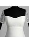 Schulterfrei Einfaches Bodenlanges Informelles Brautkleid mit Bordüre