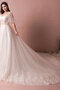 Halle Spitze Auffällig Ausgefallenes Brautkleid ohne Ärmeln
