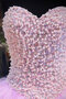 Blendend Duchesse-Linie Bodenlanges Quinceanera Kleid mit Rüschen aus Satin