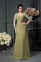 Prinzessin Chiffon Sittsames Brautmutterkleid mit Herz-Ausschnitt ohne Ärmeln