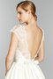 A-Line Bescheidenes Sittsames Brautkleid mit gekappten Ärmeln mit kurzen Ärmeln