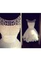Vintage Kurzes Informelles Brautkleid mit Applike mit Perlen
