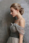 Dehnbarer Satin Zart Glamouröses Schlichtes Brautkleid mit Reißverschluss