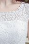 Plissiertes Perlenbesetztes Kurze Ärmeln Schlichtes Brautkleid mit gekappten Ärmeln