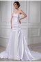 Empire Taille Kapelle Schleppe Prinzessin Brautkleid mit Applikation mit Perlen