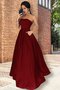 Niedlich Satin Normale Taille Prinzessin Bodenlanges Jugendweihekleid