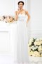 A-Linie Empire Taille Anständiges Bodenlanges Brautjungfernkleid mit Blume