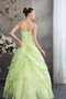 Duchesse-Linie Pick Up Paillettenbesetztes Quinceanera Kleid mit Herz-Ausschnitt mit Blume