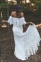 Spitze Attraktives Bescheidenes Brautkleid mit Bordüre mit halben Ärmeln