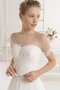 Herz-Ausschnitt A-Line Outdoor Bescheidenes Brautkleid mit Drapierung